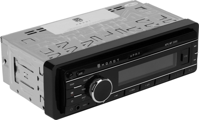 Автомагнитола Ural Молот АРС-МТ 225С 1DIN 4x180Вт v5.0 USB 2.0 AUX 2 МОЛОТ АРС-МТ 225C