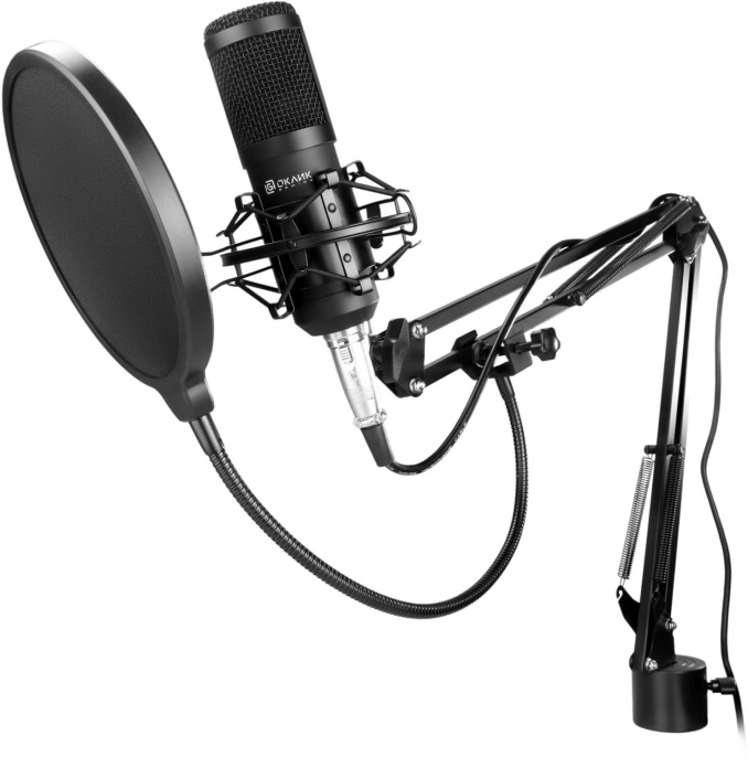 Микрофон Oklick SM-600G,  черный [1796784]