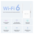 Повторитель беспроводного сигнала Mercusys ME60X AX1500 10/100/1000BASE-TX белый