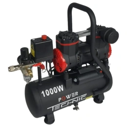 Поршневой малошумный безмасляный компрессор POWER TECHNIC с фильтром влагоотделителем ACL200/008