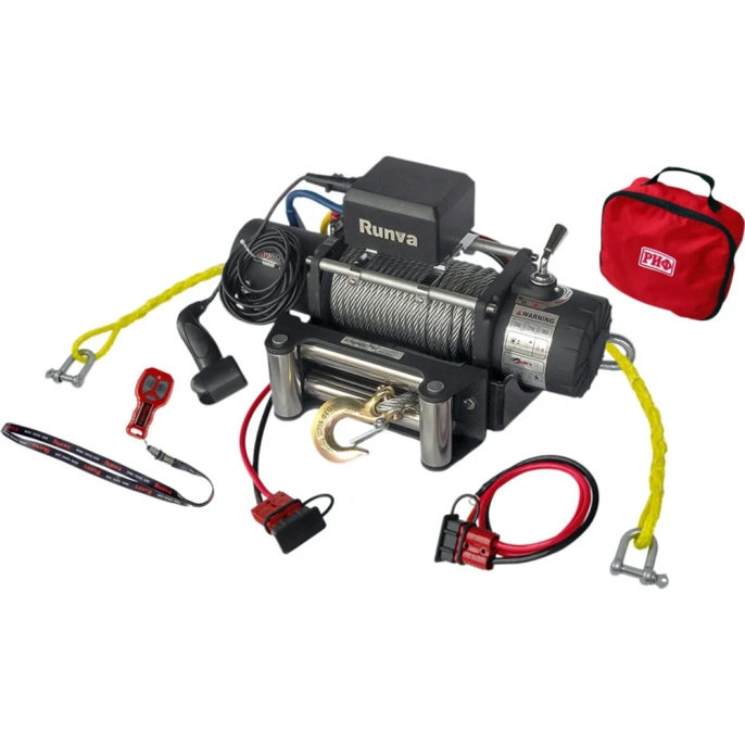 Переносная лебедка РИФ 9500S c облегчённой площадкой и проводами EWX9500S-KIT1