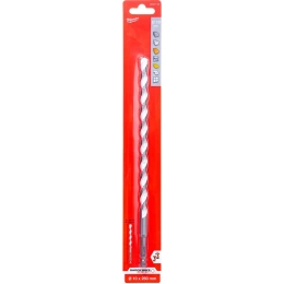 Сверло Milwaukee 10x260 мм HEX (4932471108) (для использования с ударными шуруповертами и всеми типами инструментов с трехкулачковым патроном, позволяет сверлить бетон, кирпич, черепицу, газобетонные блоки, тонкий металл, алюминий, керамическую плитку от 