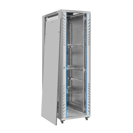 Шкаф телекоммуникационный 19" напольный 42U ExeGate EC-FS-42U.600.1000.G.V.GREY 19”, 42U, 600x1000x2054mm ШхГхВ , передняя дверь закаленное стекло, задняя перфорированная дверь, съемные боковые панели, пыле- и влагозащита IP20,  (EX300280RUS)