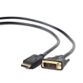 Bion Кабель DisplayPort - DVI, 20M/24+1M, однонаправленный, позолоченные контакты, 1.8 м, черный [BXP-CC-DPM-DVIM-018]