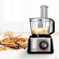 Кухонный комбайн Bosch MC812M844 (1250 Вт, максимальная скорость вращения: 15000 об/мин, объем чаши: 3.9 л, длина шнура питания: 110 см, функции: терки, измельчитель, соковыжималка, блендер)