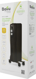 Радиатор масляный Ballu Classic BOH/CL-05BRN 1000Вт черный