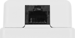 Розетка Hyperline SB1-1-8P8C-C5E-WHRJ45 1 кат.5E UTP бел. упак.:1шт