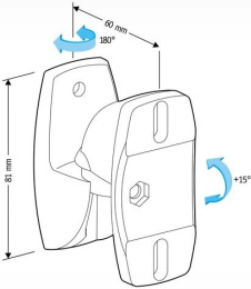 Кронштейн Holder LSS-6001,   для акустических систем,  настенный,  макс. 5кг,  черный