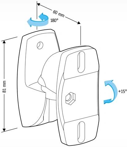 Кронштейн Holder LSS-6001,   для акустических систем,  настенный,  макс. 5кг,  черный