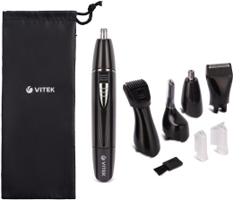 Триммер Vitek VT-2545 черный насадок в компл:4шт