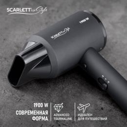 Фен Scarlett SC-HD70I37, 1900Вт, черный