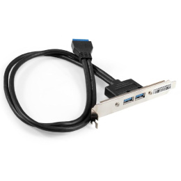 Exegate EX298295RUS Планка портов в корпус 2xUSB3.0 ExeGate BrctUSB3-2A USB 3.0 20pin IDC 20pin F -- 2x USB 3.0 Af, кабель 20см