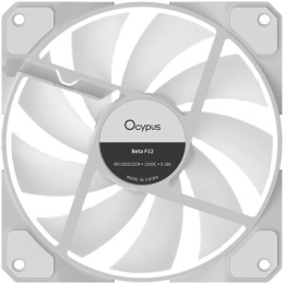Вентилятор для корпуса Ocypus Beta F12 WH ARGB REVERSE BLADE, 120x120x25mm, 4-PIN PWM, 800-1600 RPM, 29 DBA MAX, HYDRO BEARING