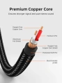 Кабель стерео CABLETIME CF43L (CT-RCA-AG2) 2 м, 2RCA на 2RCA, медный, черный