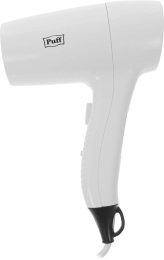 Фен PUFF 1201B, 1200Вт, белый