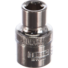 Головка торцевая 6-гранная 9 мм; 1/2 Dr HELFER HF001001