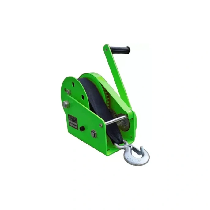 Барабанная лебедка с автоматическим тормозом EURO-LIFT ahw1200 г/п 550 кг, лента 10 м 00-00004831