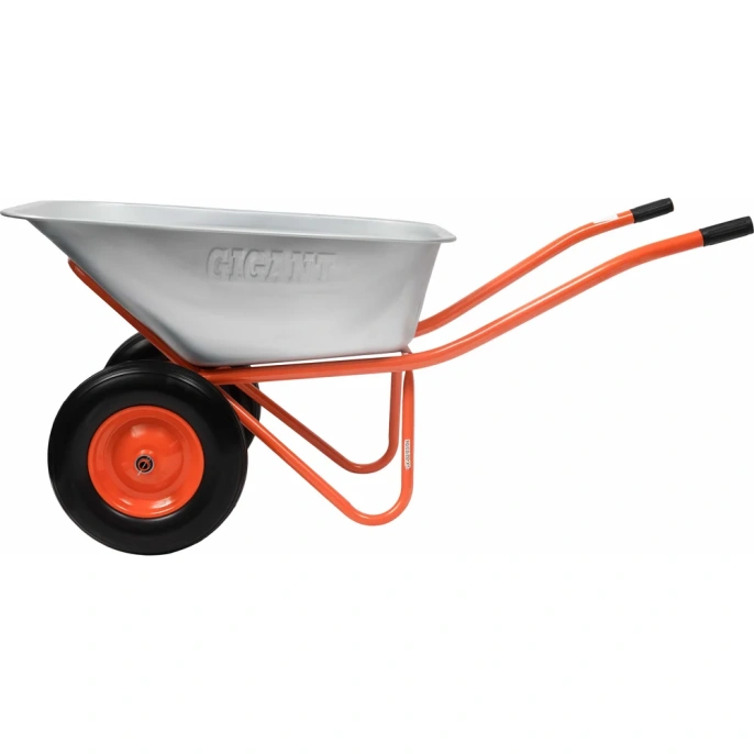 Строительная двухколесная тачка Gigant 110л, 240 кг, литые колеса GX-04