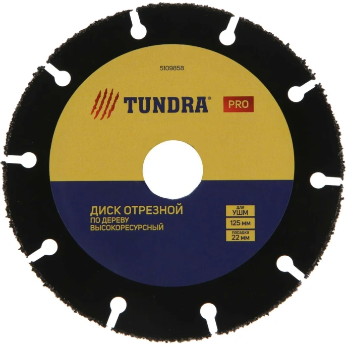 Диск пильный универсальный PRO (125х22 мм, высокоресурсный, карбид вольфрама) ТУНДРА 5109858