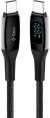 Кабель зарядный и дата TTEC AlumiCable LCD USB-C – USB-C 100W PD/QC Fast Charging&Data Cable. Длина: 150 см. Цвет: черный (2DK57S)