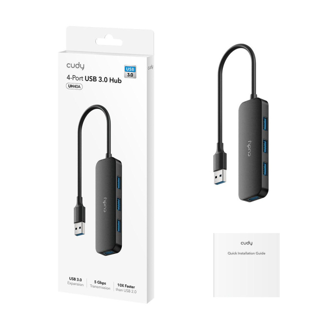 Адаптер/ 4-Port USB-A 3.0 Hub (UH40A)
