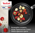 Сковорода Tefal Easy Plus 4237122 круглая 22см ручка несъемная без крышки черный 9100054094