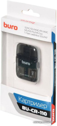 Устройство чтения карт памяти USB2.0 Buro BU-CR-110 черный