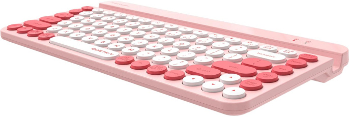 Клавиатура A4TECH Fstyler FBK30, USB, Bluetooth/Радиоканал, мембранная,  розовый [fbk30 raspberry]
