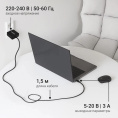 Адаптер питания Digma DM-U70,  5 - 20 В,  3.25A, 65Вт,  черный