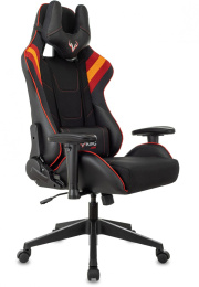 Кресло игровое Zombie VIKING 4 AERO черный/красный ткань/эко.кожа с подголов. крестов. пластик (VIKING 4 AERO RED)