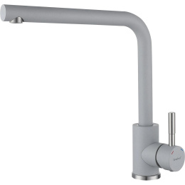 Смеситель GRANFEST GRANFEST QUARZ Смеситель для кухни, Г-образный, серый GF-Z-5411 gray