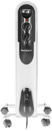 Масляный радиатор Neoclima NC 9307, с терморегулятором, 1500Вт, 7 секций, 3 режима, белый