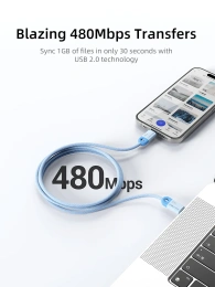 Кабель USB-C CABLETIME CUP1E (CT-CM100-PBW0.5) черный 0,5 м для смартфонов, планшетов