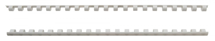 Пружины для переплета пластиковые Silwerhof Daily d 8мм 21-40лист A4 белый 100шт