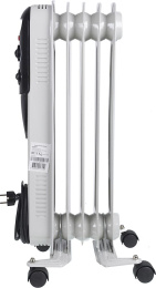 Масляный радиатор Ресанта ОМПТ- 5Н, с терморегулятором, 1000Вт, 5 секций, 3 режима, белый [67/3/2]