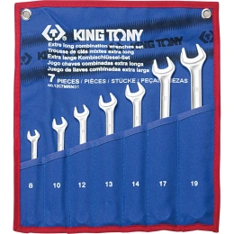 Набор комбинированных удлиненных ключей 8-19 мм KING TONY 12C7MRN01