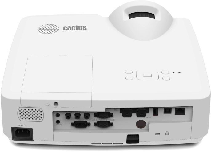 Проектор Cactus Bright CS-V1.WT 3LCD 64000Lm LS 4000Lm ANSI (1024x768) 30000:1 ресурс лампы:10000часов 1xUSB typeA 1xUSB typeB 2xHDMI 4кг