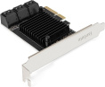 Контроллер ExeGate EXE-516 (PCI-E x4 v3.0, SATA3 6Gb/s, 6 int, ASMedia Chipset ASM1166) EX296207RUS