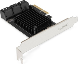 Контроллер ExeGate EXE-516 (PCI-E x4 v3.0, SATA3 6Gb/s, 6 int, ASMedia Chipset ASM1166) EX296207RUS