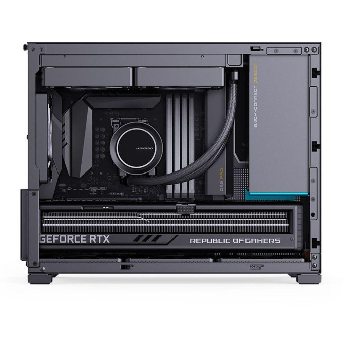 Корпус без блока питания Case JONSBO D32 PRO, Mini-Tower, TG, no fan, 2xUSB-A 3.2 + 1xUSB-C 3.2, mATX, mDTX, mITX Black (D32 PRO BLACK)