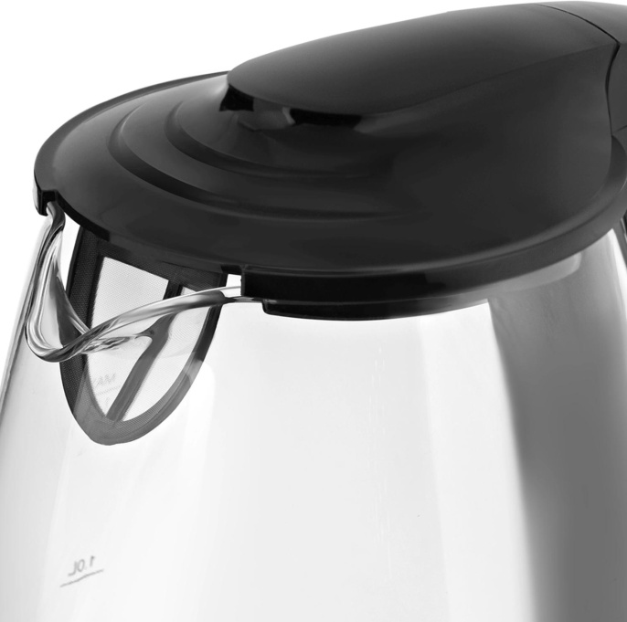 Чайник электрический Vitek VT-1122 1.7л. 2200Вт прозрачный корпус: стекло/пластик