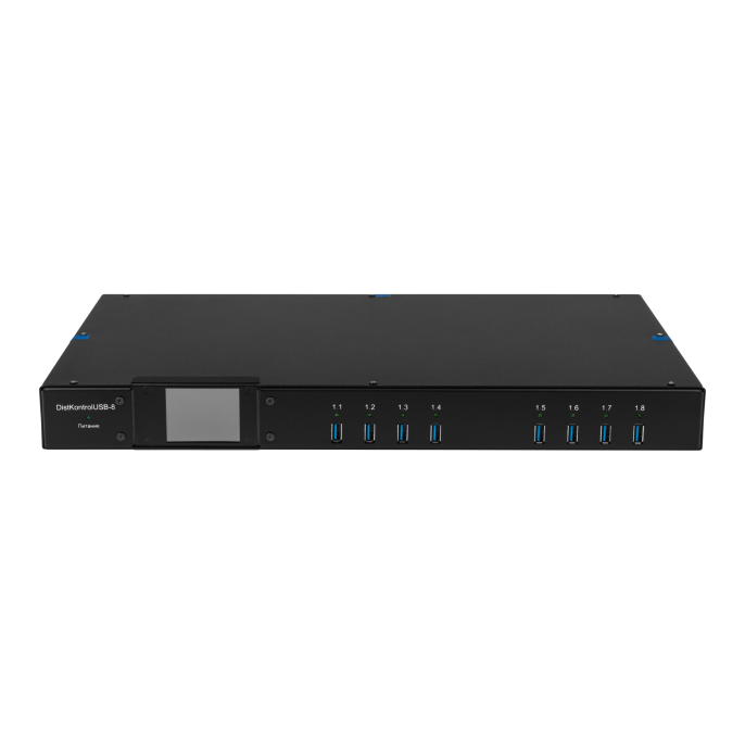 Управляемый USB over IP концентратор DistKontrolUSB-8 USB 3.0 с дополнительным блоком питания