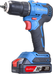 Дрель-шуруповерт DONGCHENG DCJZ2050, 2Ач,  с одним аккумулятором [dcjz2050(type dm)]