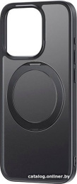 Чехол для телефона Baseus P60161006101-03 SkyRing Series 360° для iPhone 15 Pro Max, с магнитным кольцом-подставкой, Frosted Black защитнное стекло в комплекте