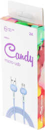 Кабель Redline Candy,  micro USB (m) -  USB (m),  1м,  2A,  фиолетовый [ут000021987]