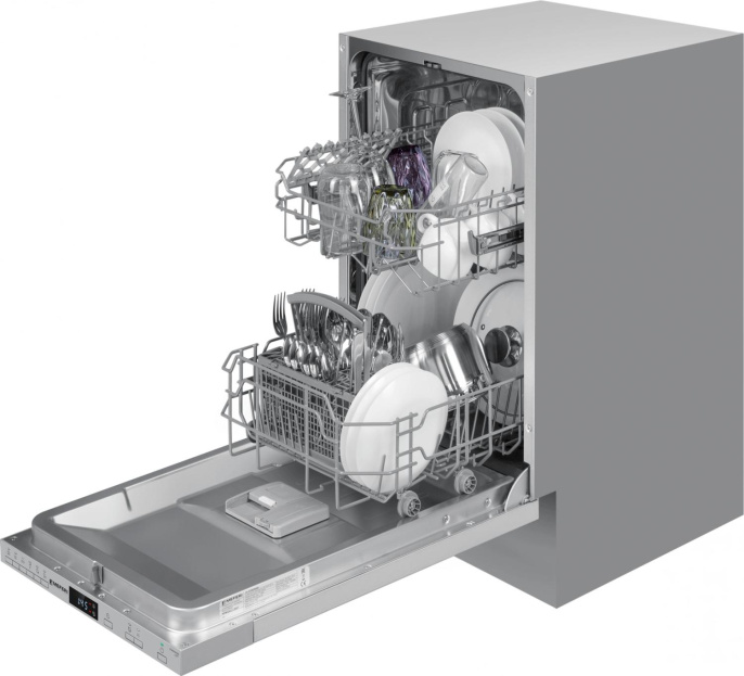 Посудомоечная машина встраив. Meferi Light MDW4562 2100Вт узкая