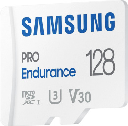 Карта памяти microSDXC UHS-I U3 Samsung PRO Endurance 128 ГБ, 100 МБ/с, Class 10, MB-MJ128KA,  1 шт., переходник SD