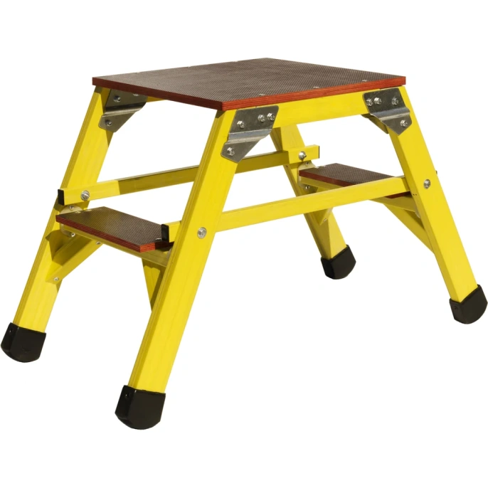 Стремянка-подмость стеклопластиковая диэлектрическая с симметричной опорой ООО "ЛУЧ" ССС-0,4П-Ф40П