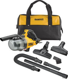 Пылесос DeWalt DCV501LN-XJ щеточный, ручной, объем бака: 0.75л, источник питания: аккумулятор, Li-Ion, 18В, тип пылесборника: контейнер, длина всасывающего шланга: 0.625м, уровень шума: 75дБ А , уровень