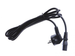 Шнур Power Cube кабель питания, разъем: Schuko евровилка - IEC 320 C13, длина 1.8 м., сечение 3x1.00, 16А, медь+ ПВХ, с заземлением, Россия, цвет черный